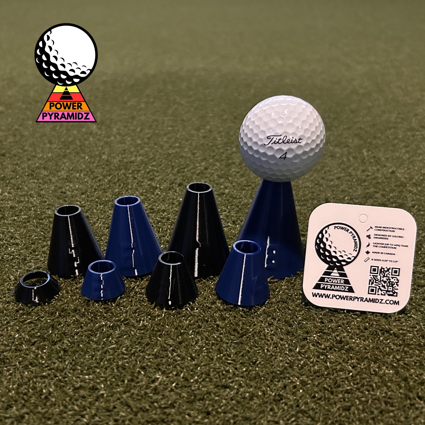 Power Pyramidz Golf Tees – Single Size